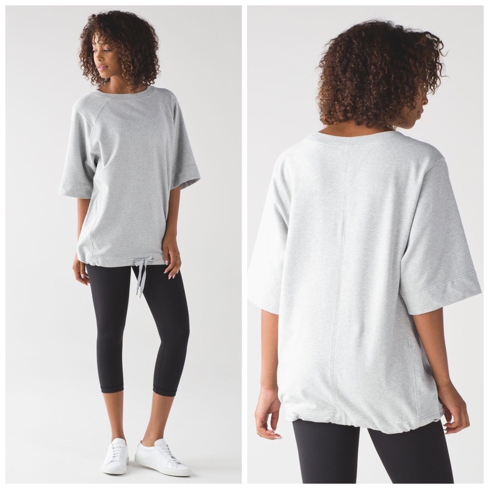 SOLD Lululemon Split Short Sleeve Heathered Light